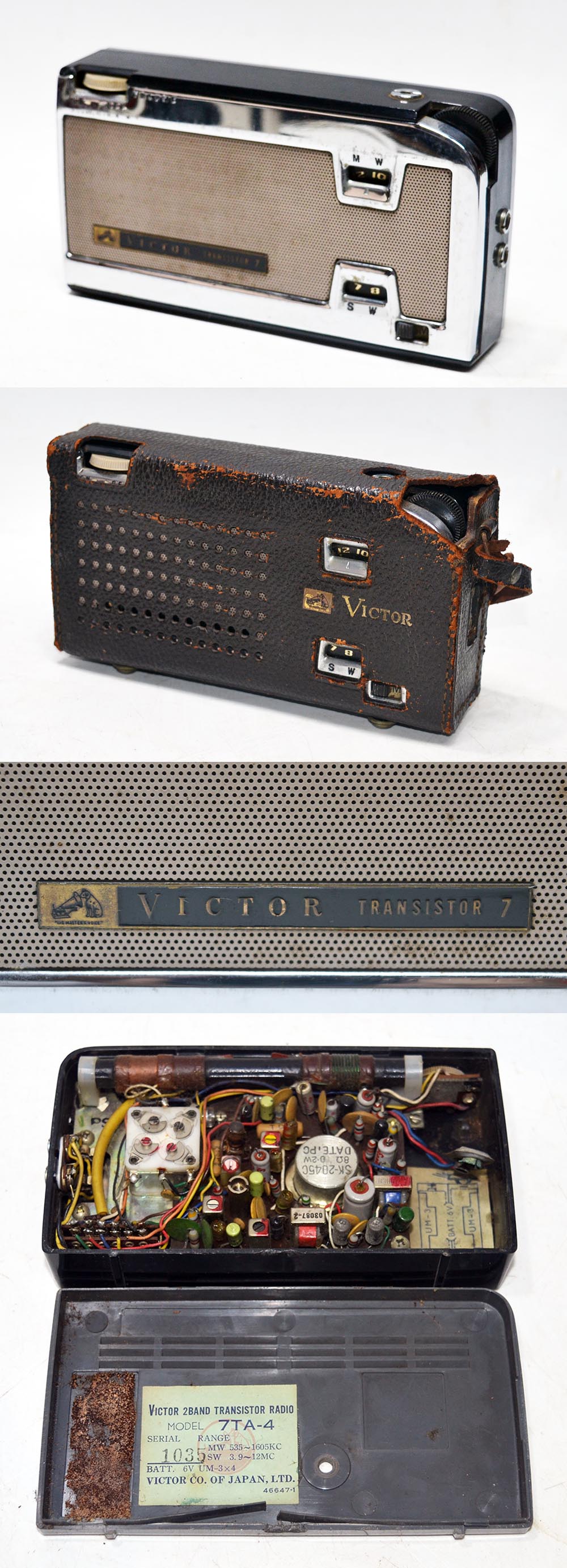 VICTOR MODEL 7TA-4 MW/SW  2BAND RADIO