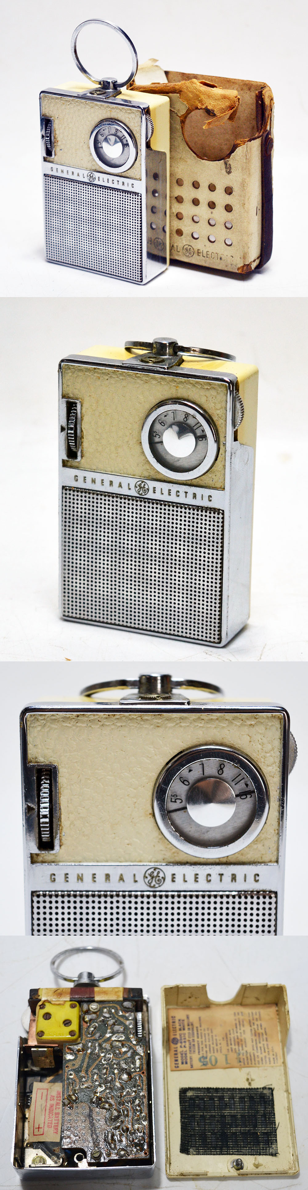 GENERAL ELECTRIC MODEL P851C WHITE AM RADIO