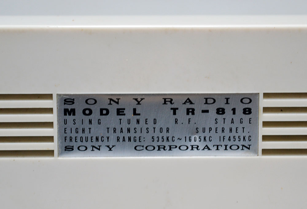SONY MODEL TR-818�@MW RADIO
